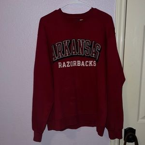 Arkansas razorbacks pullover- Large
